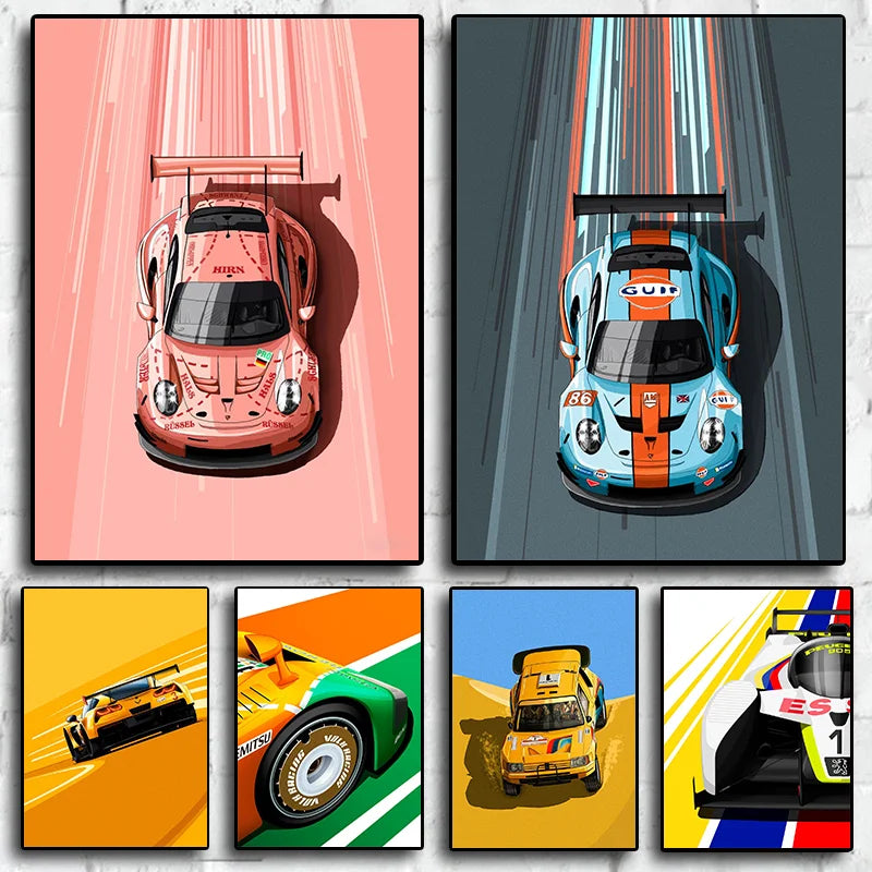 Cartoon Racing Car